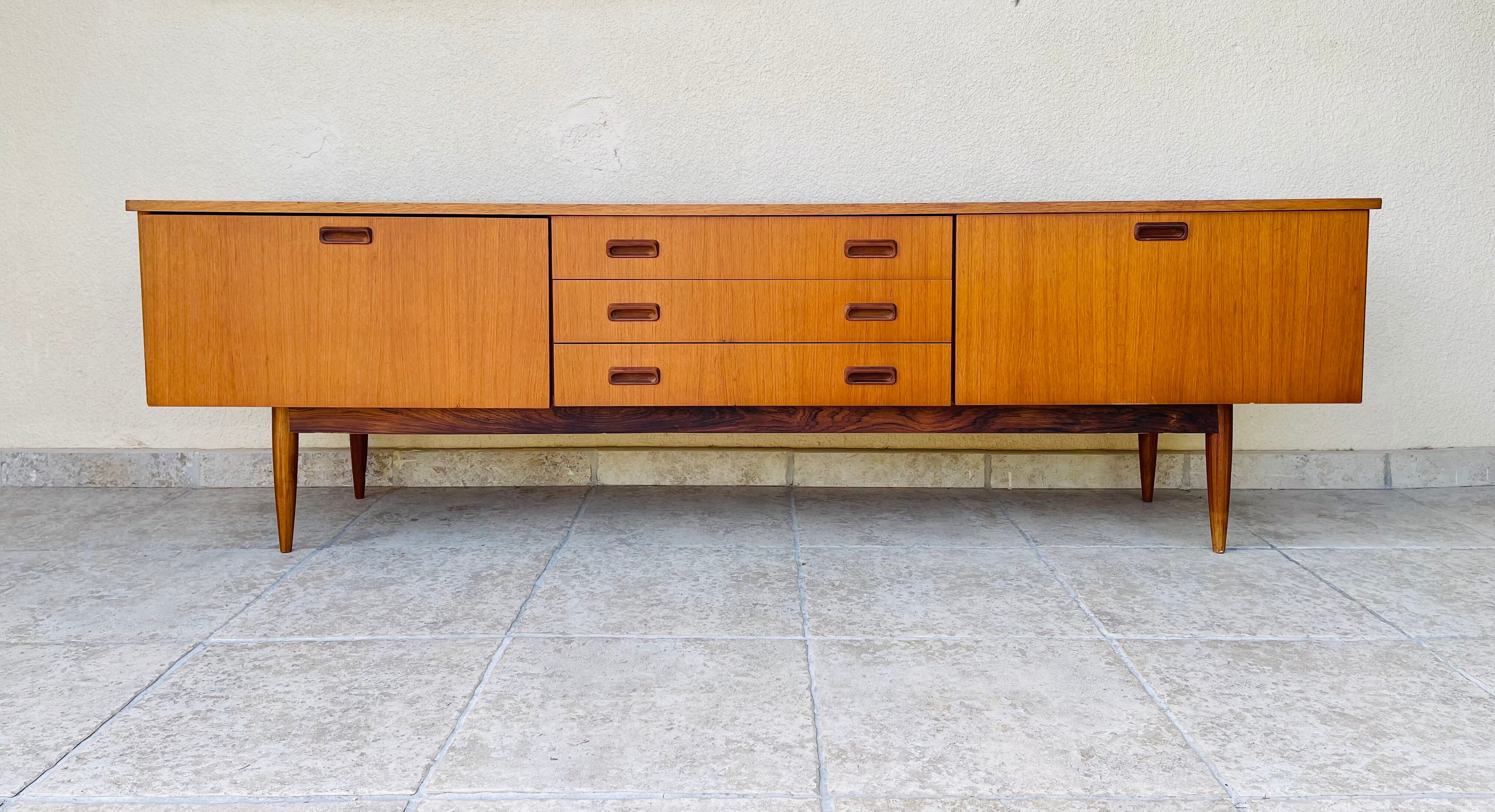 Scandinavian teak row