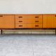 Scandinavian teak row