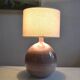 Vintage ceramic lamp by Roland Zobel "Les Cyclades" in Anduze