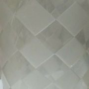 Vase en cristal a damier losange en verre depoli art deco