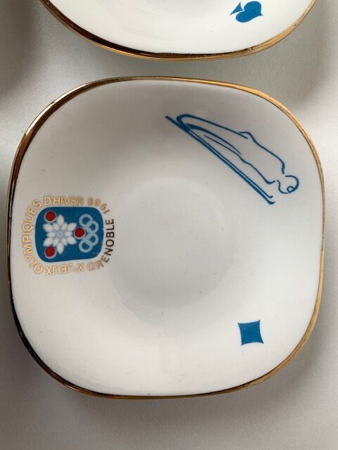 Empty pocket Olympic Games Grenoble JO 68 porcelain Lunéville Badonviller