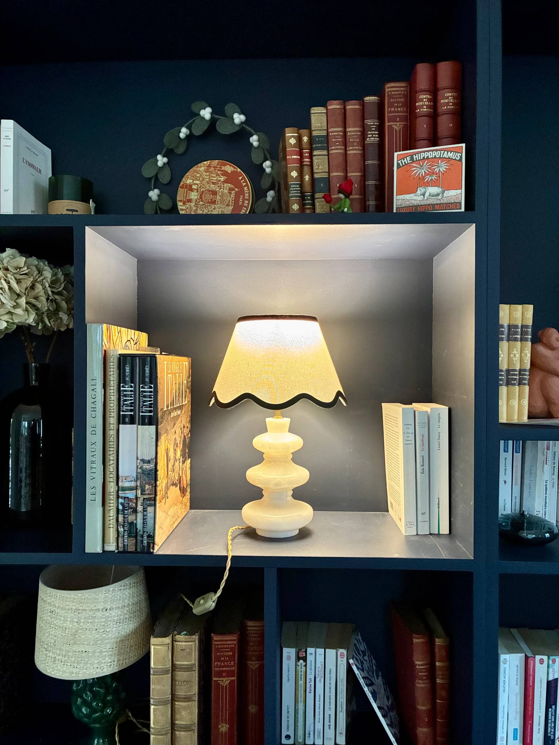 Lampe "Feston" en albâtre - 1950