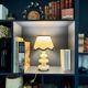 "Feston" lamp in alabaster - 1950