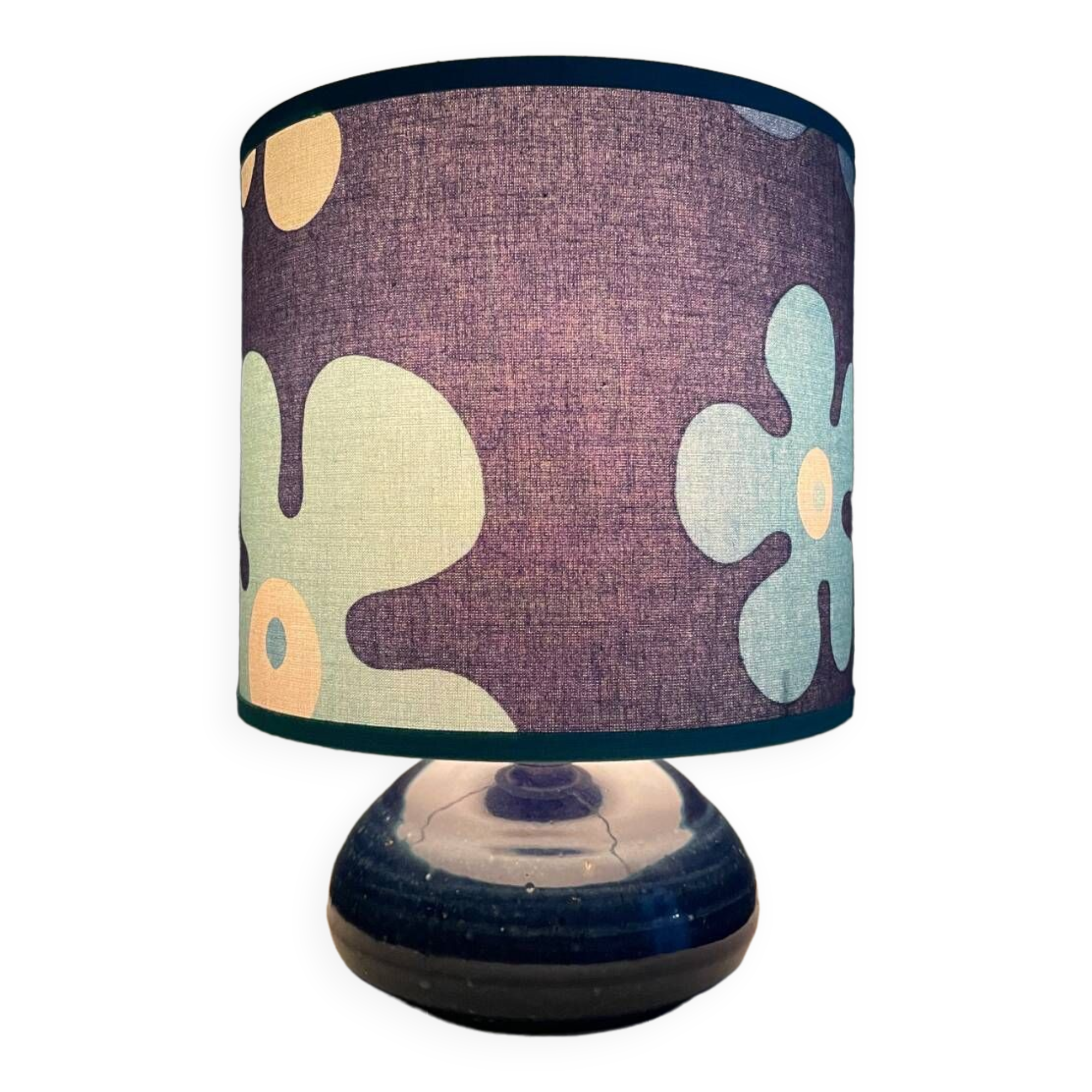 Vintage blue table lamp