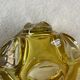 Vintage two-tone yellow glass ashtray