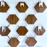 Large Vintage Scandinavian Teak Coat Rack