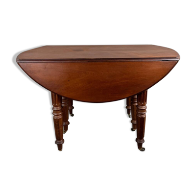 Table à abattants en bois massif, XIXe Siècle