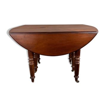 Drop-leaf table in solid wood, 19th century