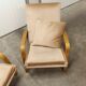 Paire de fauteuils bow wood Steiner ARP 1960