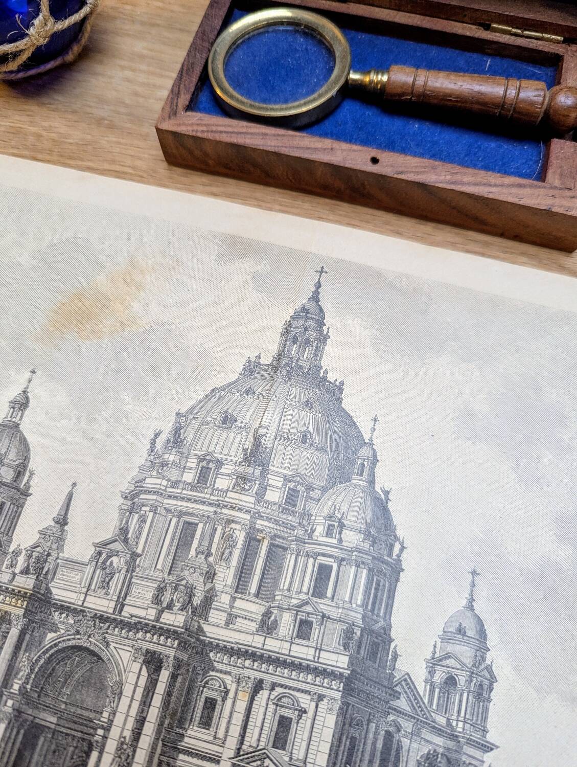 The Berlin Cathedral. Engraving printed in 1897.