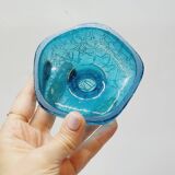 Franck Ma Toilet Box and Spray Bottle in Turquoise Blue Cracked Glass