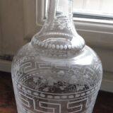 Engraved decanter