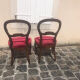 Paire de chaises Louis Philippe