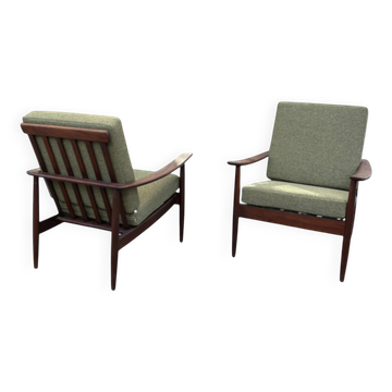 Set of 1960s Scandinavian lounge chairs