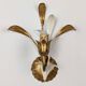 Paire appliques feuilles