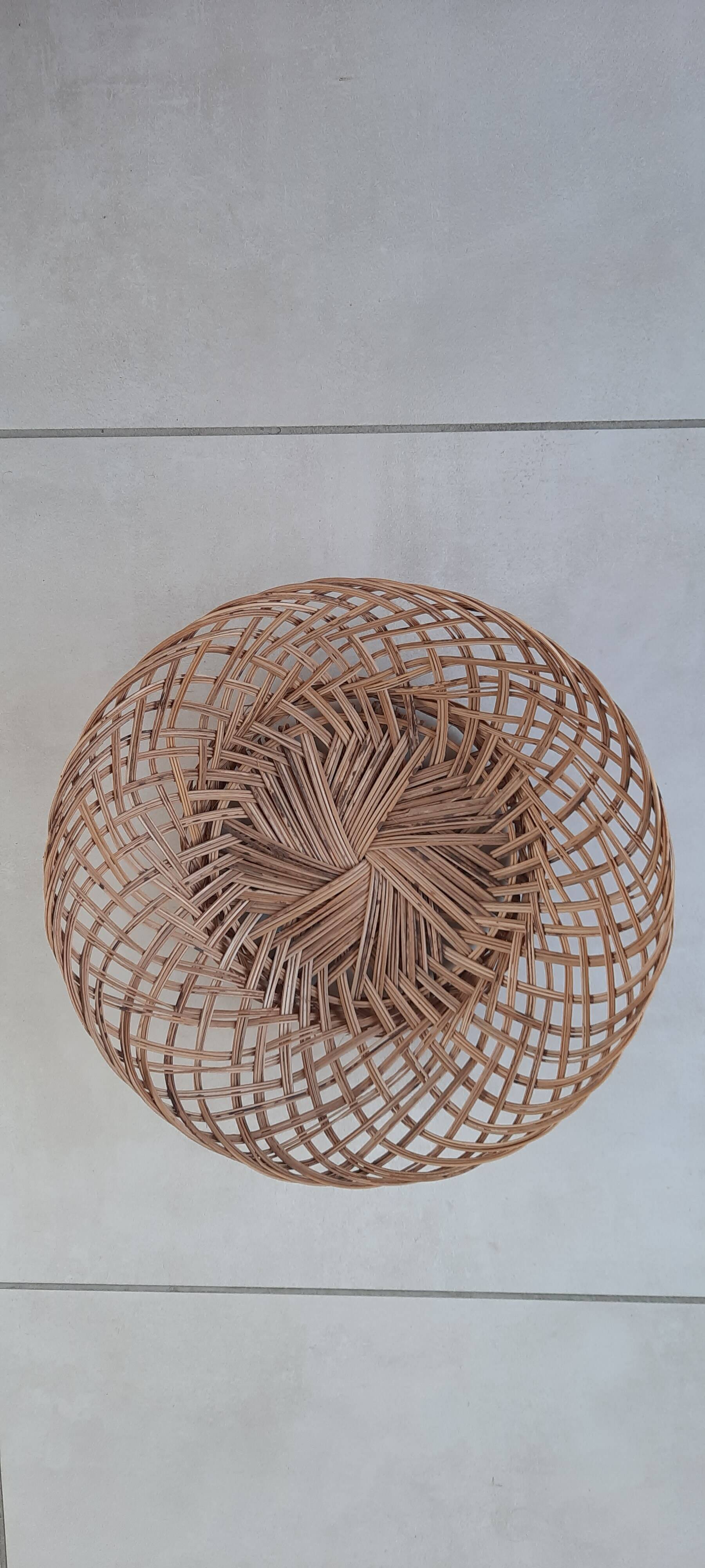 Large antique wicker basket