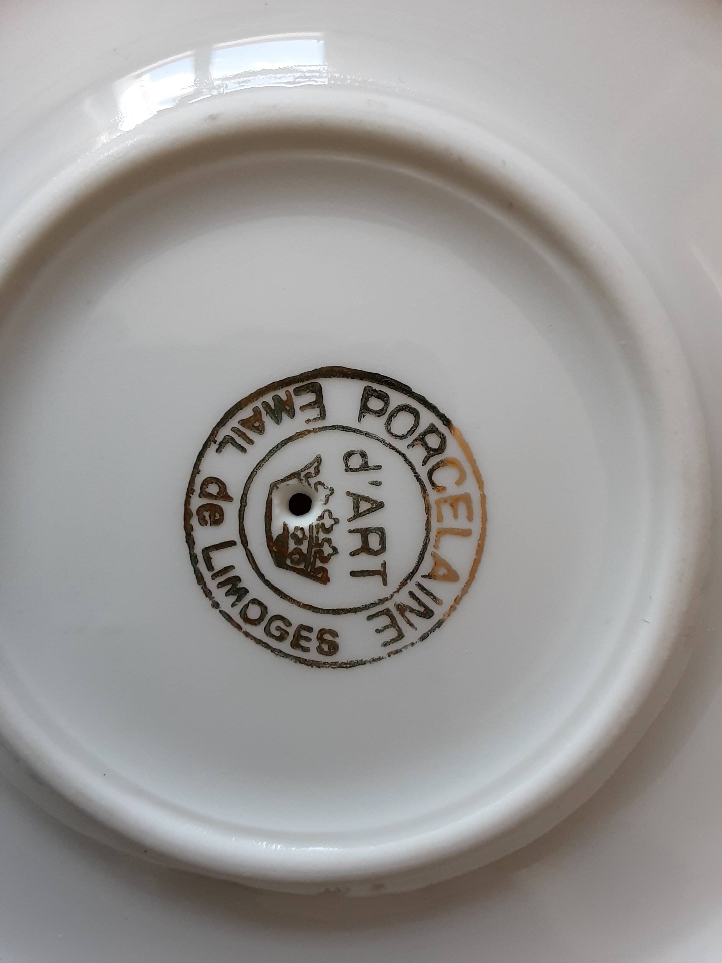 Sauceboat Art Porcelain Limoges Porcelain