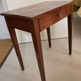 Very small mahogany veneer table from the early 20th century