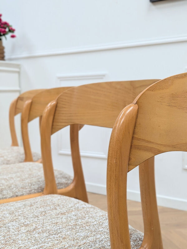 Lot de 4 chaises Baumann Traîneau