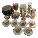 Arcopal smoked glass set