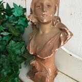 Monochrome plaster bust