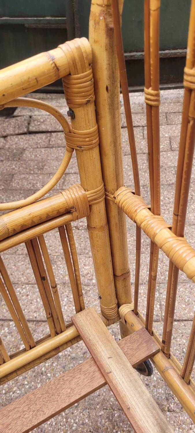 60s rattan children's bed