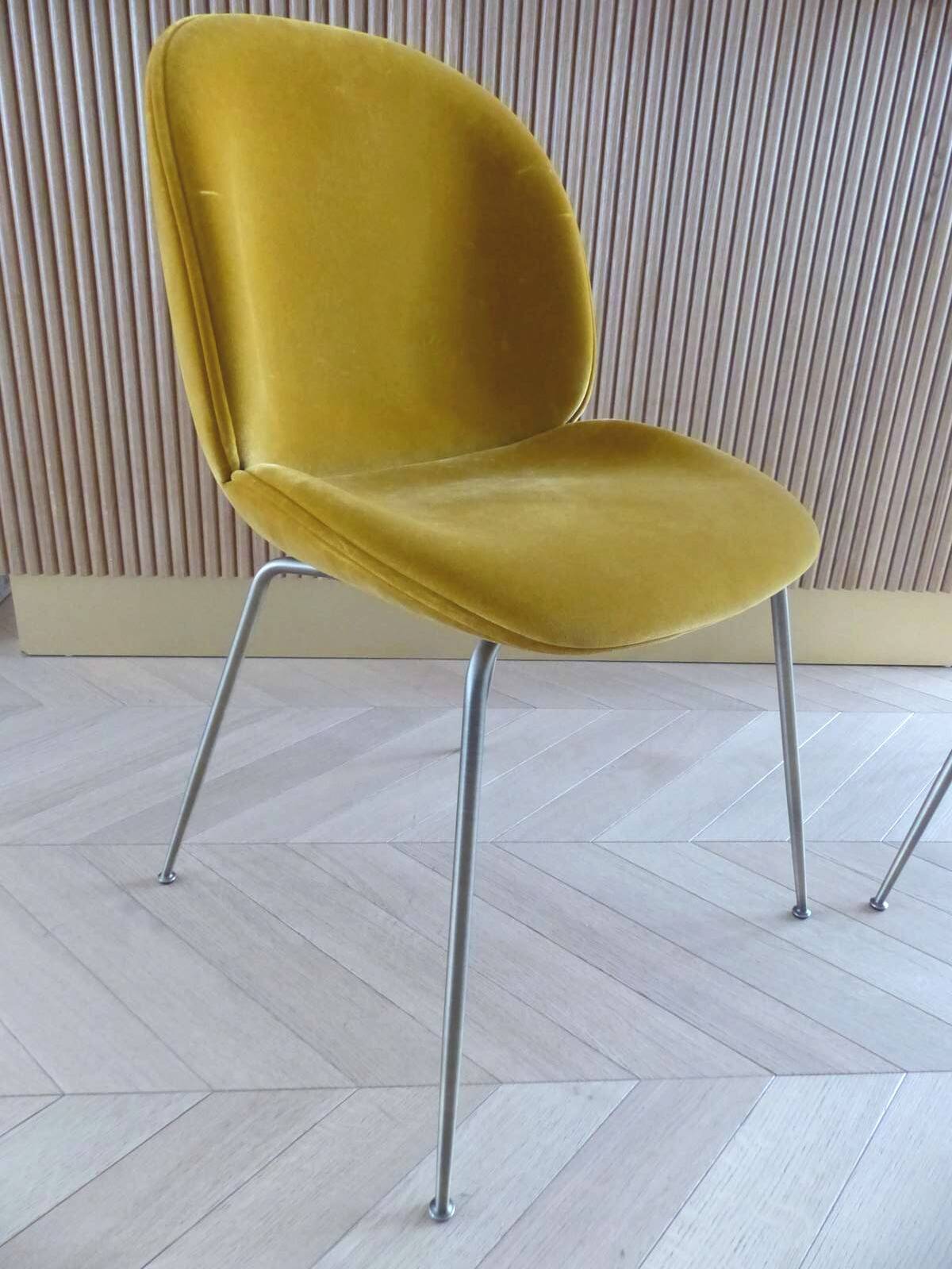 Set of 8 "Beetle Dining Chairs" by GUBI designed by GamFratesi