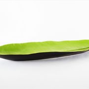 Coupe feuille palme céramique Lunéville 1980