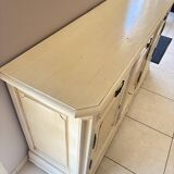 Buffet vintage en bois beige