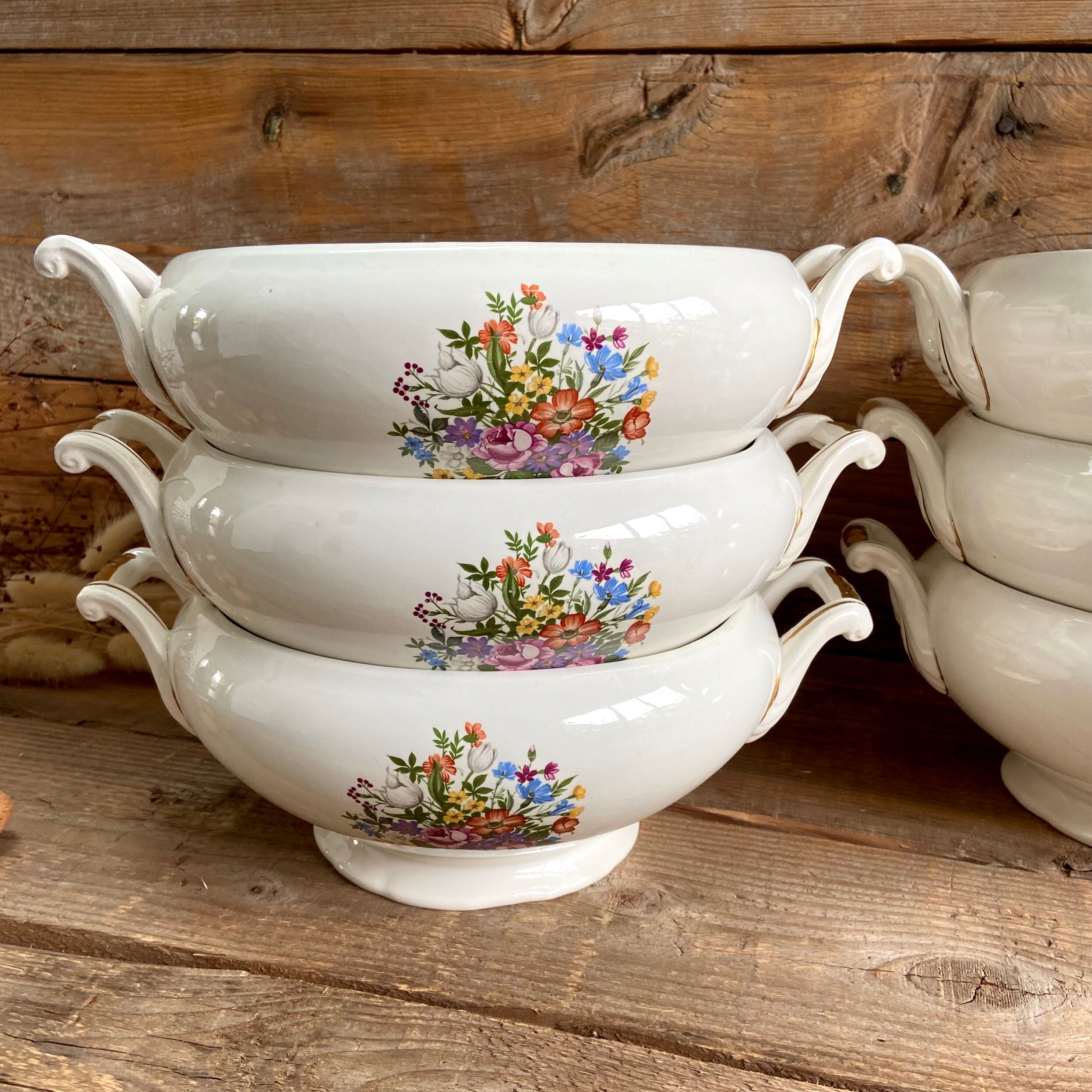 Vintage Digoin Sarreguemines vegetable dish