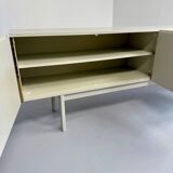Antique geometric brutalist sideboard design from the 60s Musterring