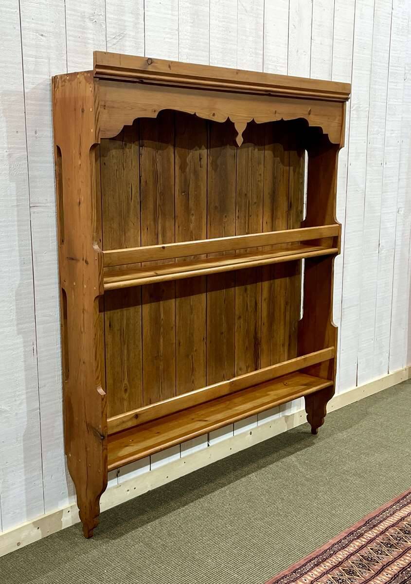 1930s English Fir Shelf