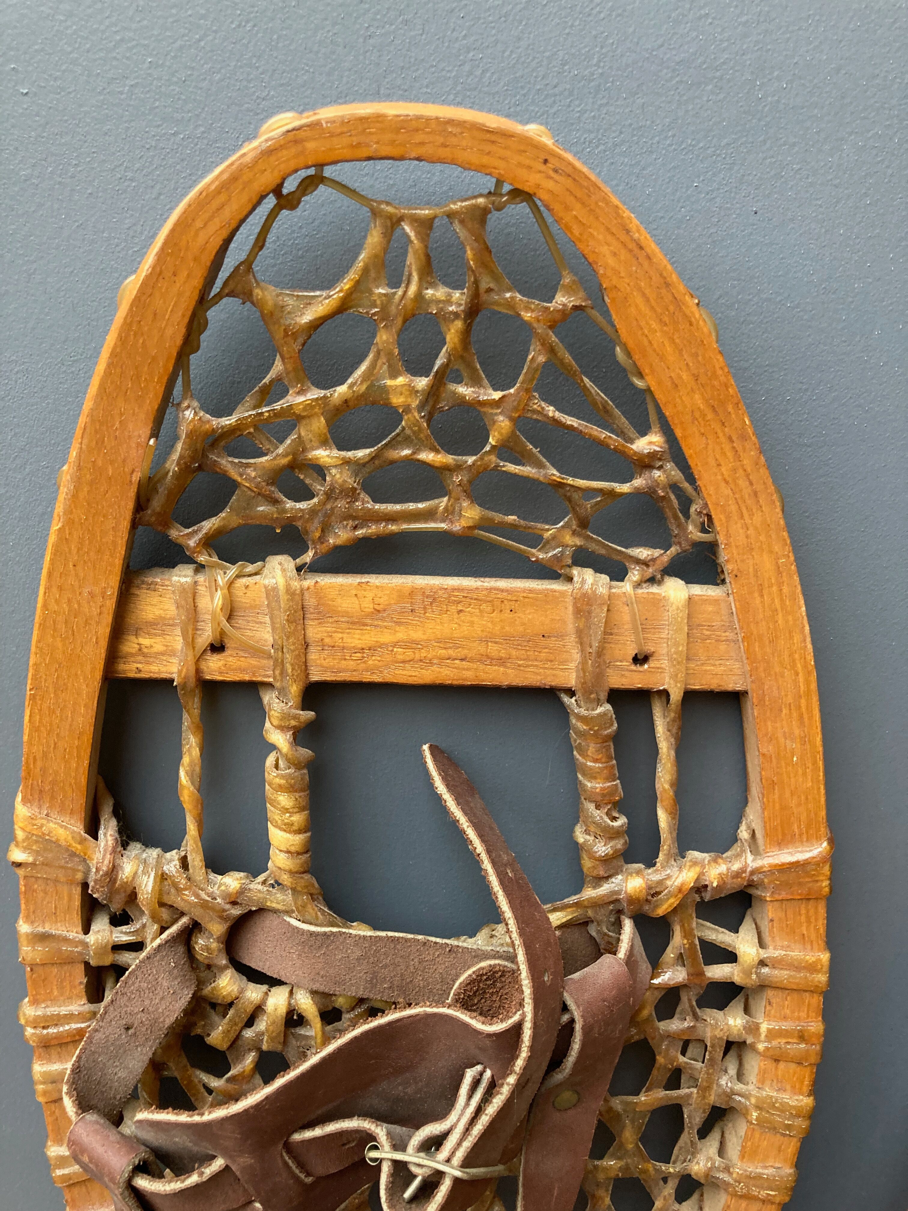 old Canadian snowshoes