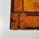 Original Scandinavian Square Pattern Rya Rug by Ege Taepper, 1960s, Denmark 96x161cm