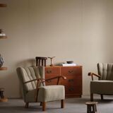 Mid-century modern Danish, a classic Oregon pine chest of drawers, 1950s.
