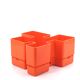 Vastill orange plastic planter by Michael McCann