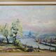 Oil painting on canvas - Normandy - Duclair signed Yves Bouffigny 1997