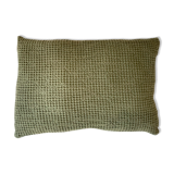Coussin Gaufré vert kaki