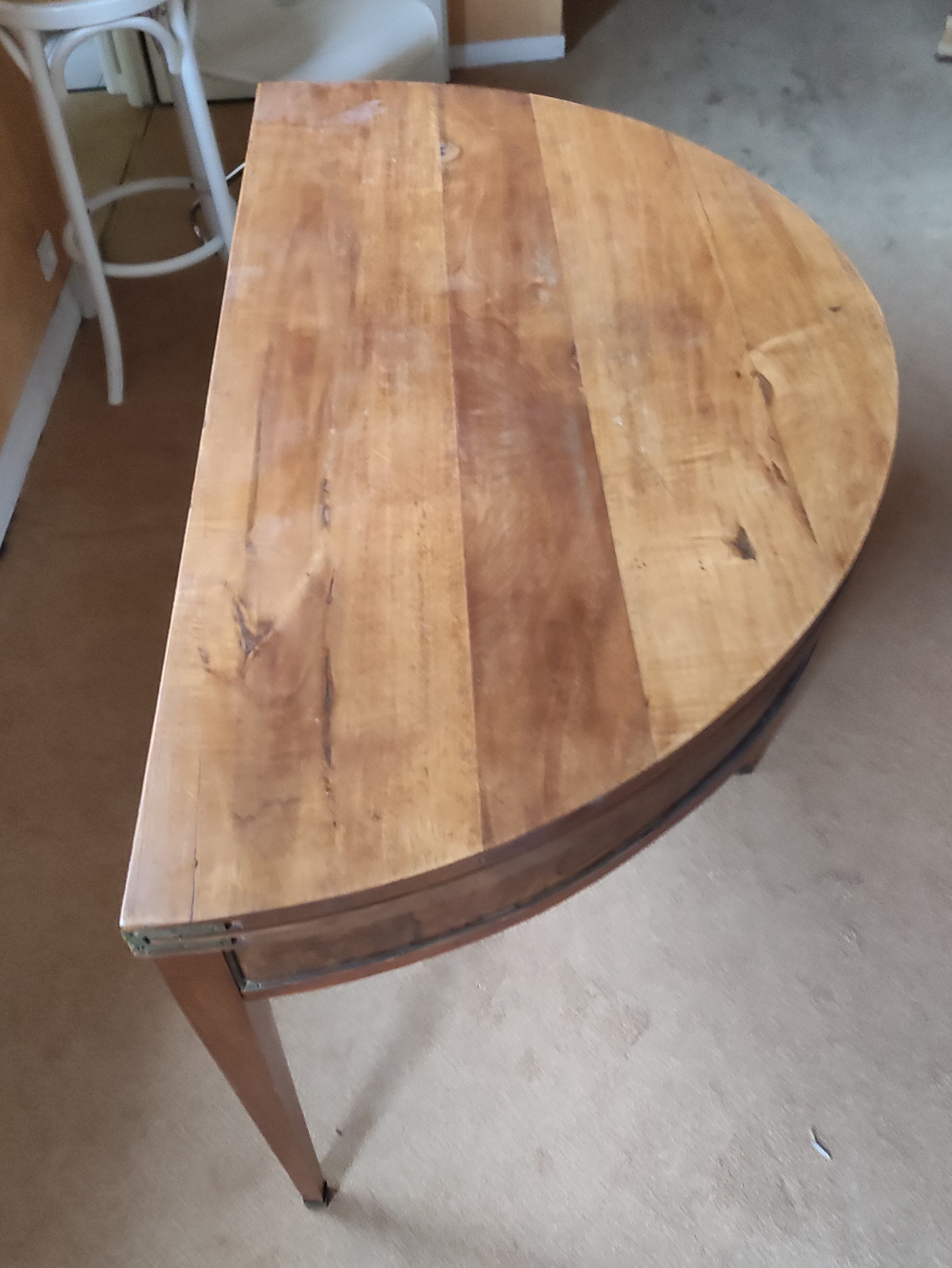 half-moon table