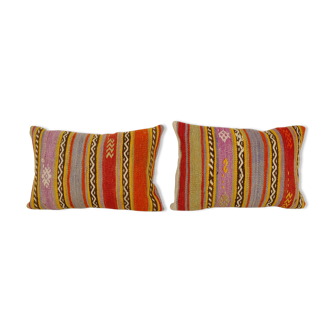 Striped turkish kilim pillows