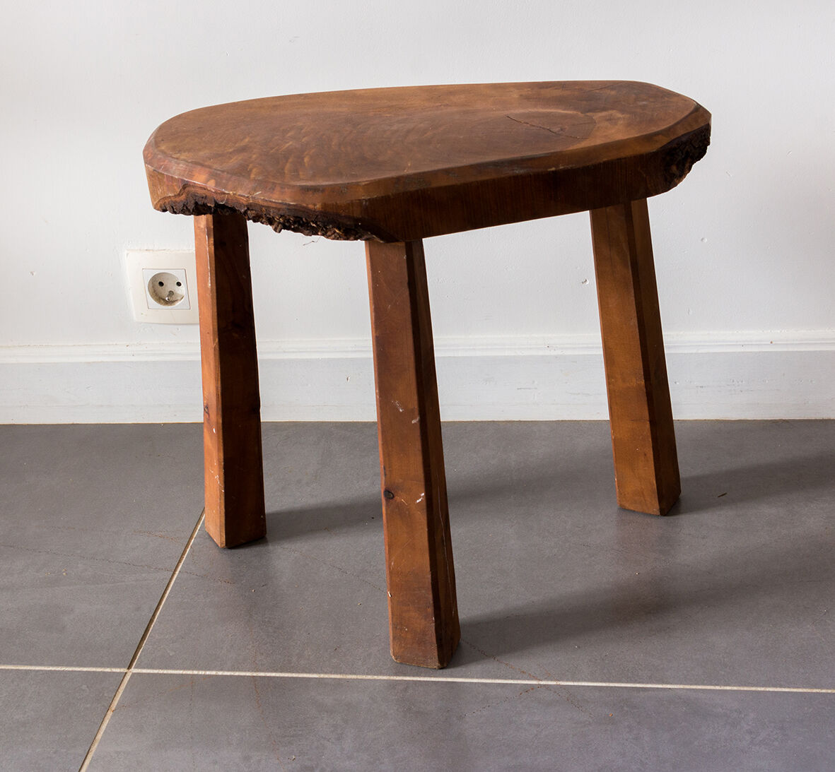 Tripod wooden stool