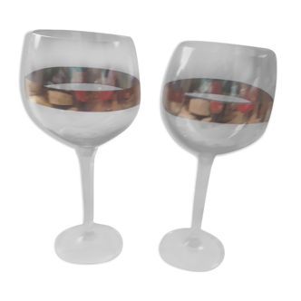 2 crystal balloon glasses by Monika Lubkowska