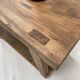 Establishment / console in raw wood
