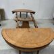 Charles X style dining table in maple wood veneer, 20th century
