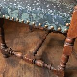Monastery table - 9 chairs and 2 Louis XIII oak armchairs.