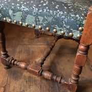 Monastery table - 9 chairs and 2 Louis XIII oak armchairs.