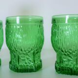 Pitcher and 4 vintage glasses