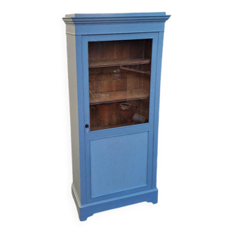 19th century glass cabinet with 1 door