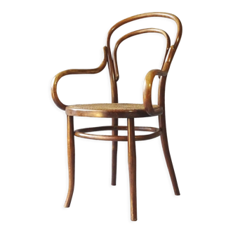 Viennese armchair in bentwood type canned bistro, circa 1900 UNGVAR