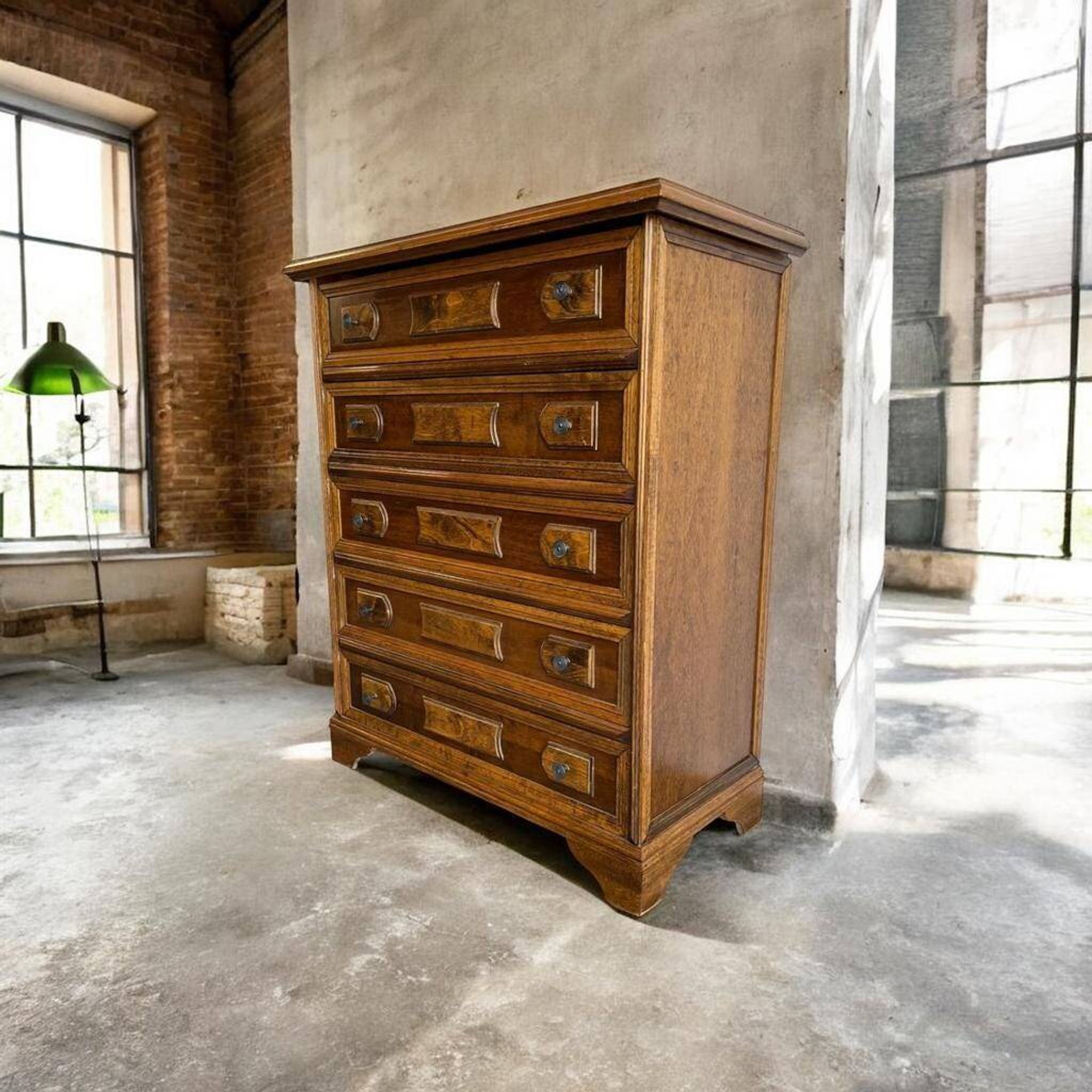 Vintage wooden chest of drawers / wardrobe / dresser